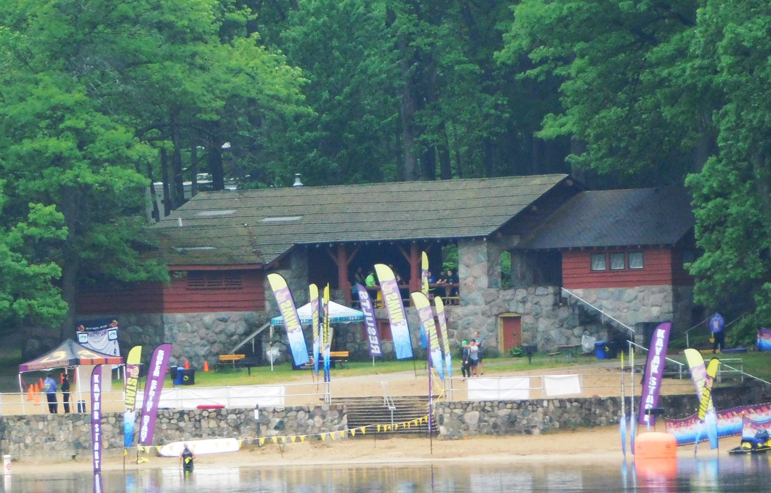 In this file photo, swimmers and kayakers are shown on Budd Lake along the beach below the Wilson State Park Pavilion as they competed in the 2-mile kayak race, and 750-meter and 1500-meter swims during the 2016 Middle O Mit Multi-Sport Mania event.